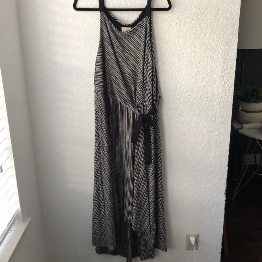 Anthropologie | Maeve Striped Asymmetrical Dress